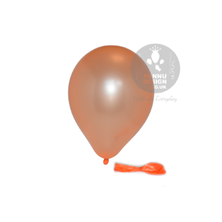 Orange Metallic Balloons
