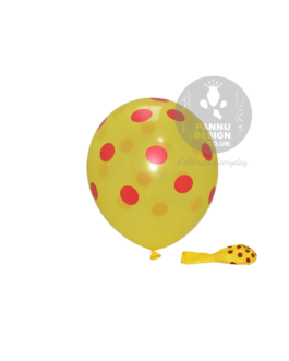 Red and Yellow Polka Dots Balloons 12 ” Inch
