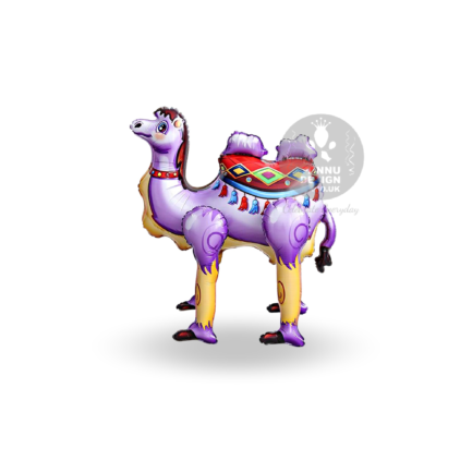 Camel Foil Balloon Purple