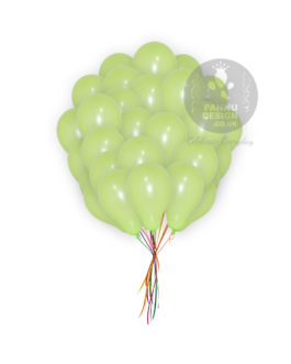 Plain Light Green Latex Balloons