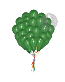 Plain Dark Green Latex Balloons