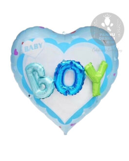 boy heart balloon