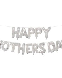Silver Happy Mother’s Day Foil Balloon Set