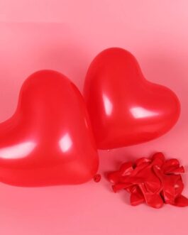 10″ Red Heart Love Valentine Wedding Romantic Date Night Theme Helium Balloons