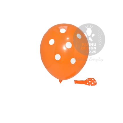 Orange Polka Dots Balloon