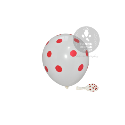 Red and White Polkadot Balloons