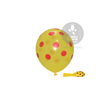 Yellow Polka Dots Balloon