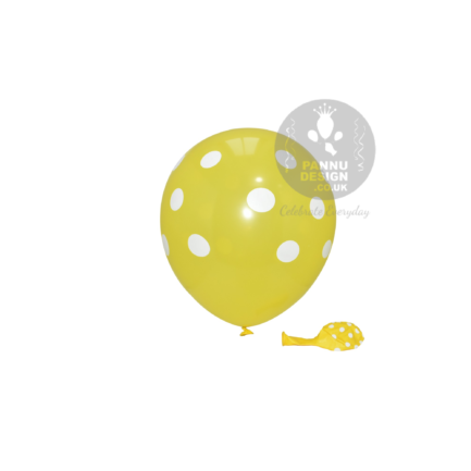 Yellow Polkadot Balloons