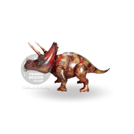Brown Triceratops Foil Balloon