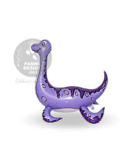 Plesiosaur Foil Balloon Purple