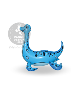 Plesiosaur Foil Balloon Blue