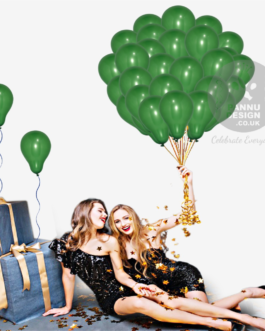 Plain Dark Green Latex Balloons