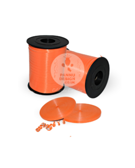 Orange Plain Curling Ribbons