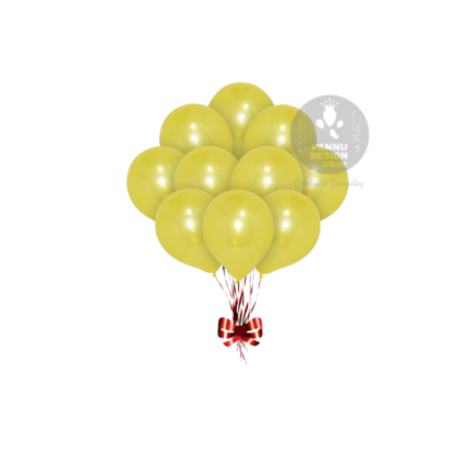 Yellow Metallic Balloons