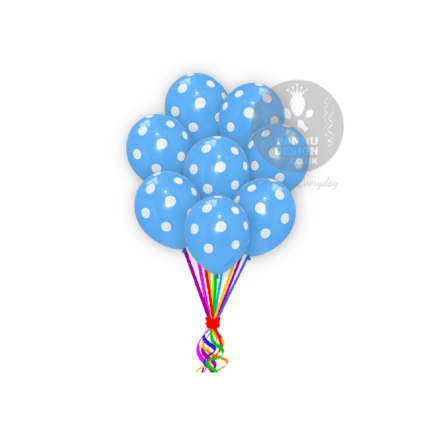 Blue Polka Dots Balloon