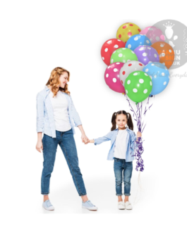 Multicolour Polka Dots Balloons 12 ” Inch
