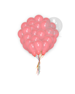 Plain Coral Red Latex Balloons