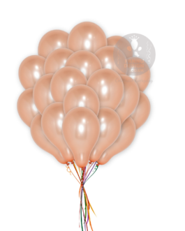Plain  Rose Gold Latex Ballons