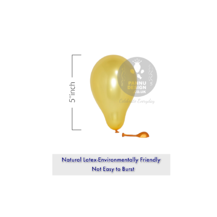 Plain Gold Latex Balloons