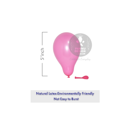 Plain Pink Latex Balloons