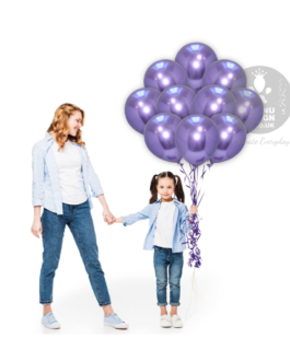 Purple Chrome Balloons