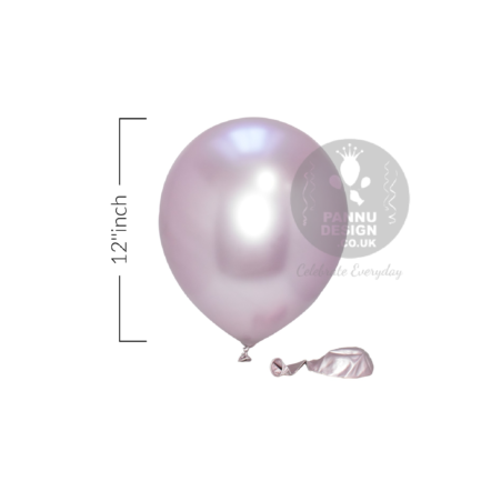 Light Purple Chrome Balloons Set