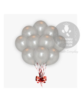 Silver Metallic Balloons
