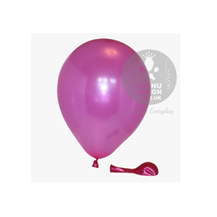 Hot Pink Metallic Balloons
