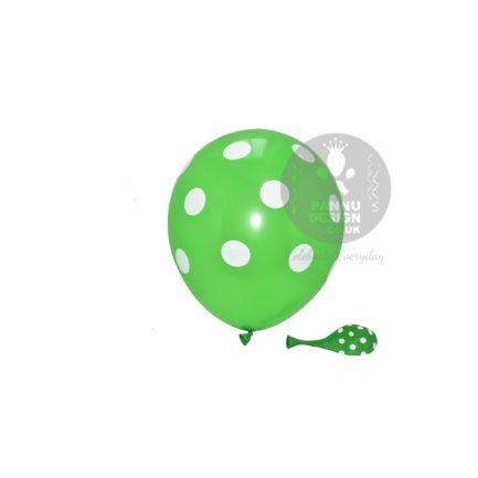 Green Polka Dots Balloon