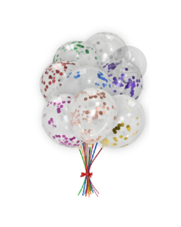 Multicolour Confetti Balloons 12” inch