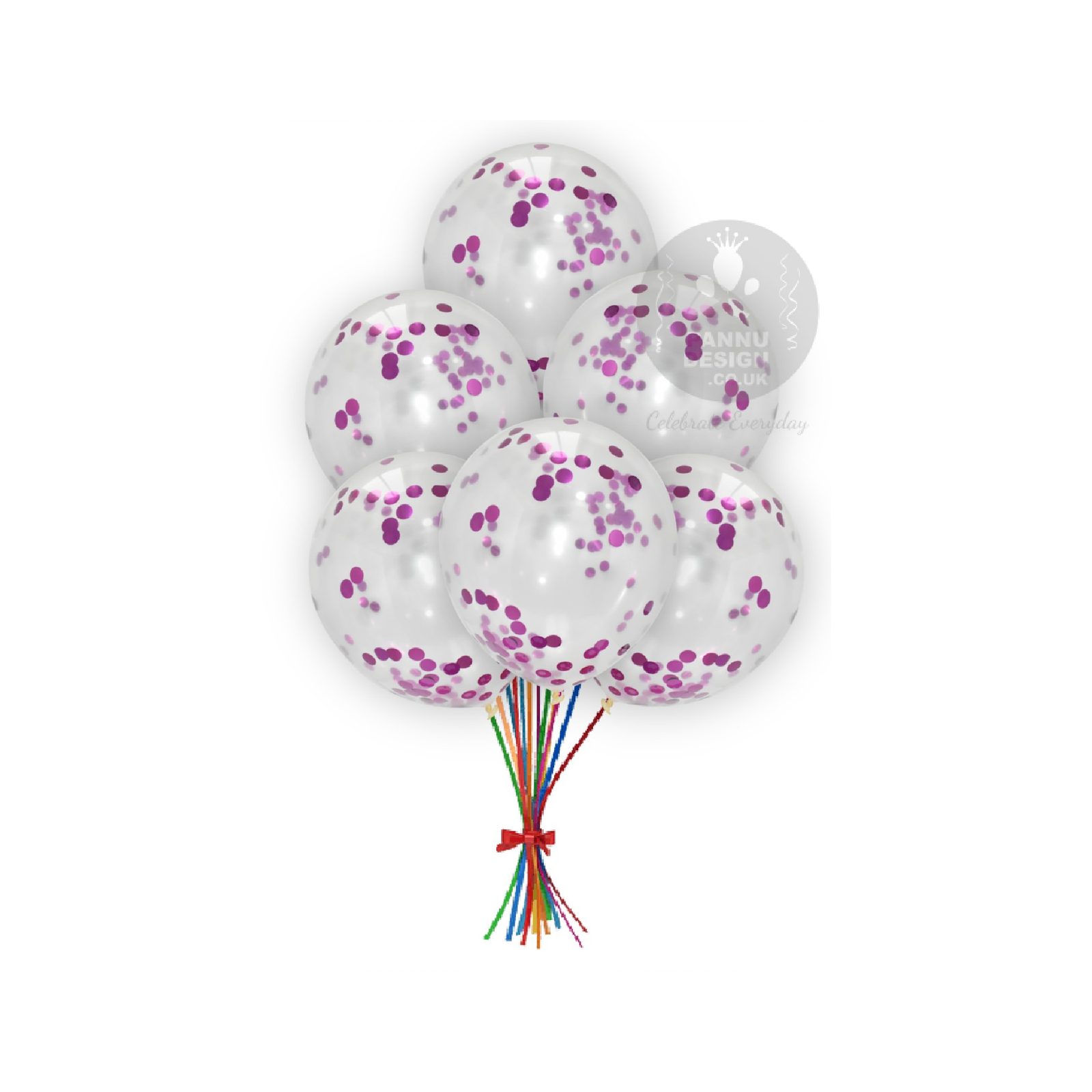 Hot Pink One Balloon For First Birthday