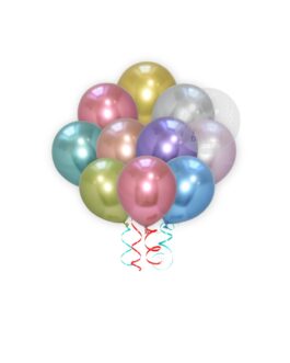 Multicolor Chrome Balloons