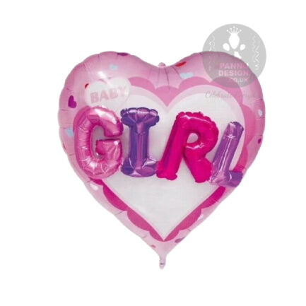 heart girl balloon