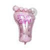 its a girl foot foil balloon