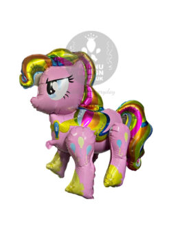 4D Colourful Horse Pink Foil Balloon 33″inch