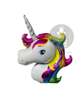 Rainbow Unicorn Head Foil Balloon 42″inch