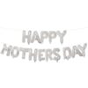 silver happy mothers day foil balloon set