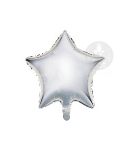 Silver Star Foil Balloon 18″ inch