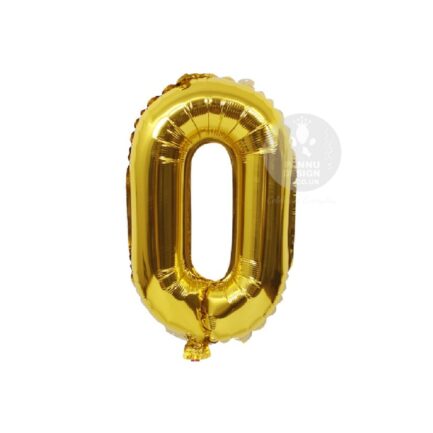 0 gold foil balloons